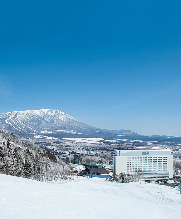 雫石滑雪場岩手山