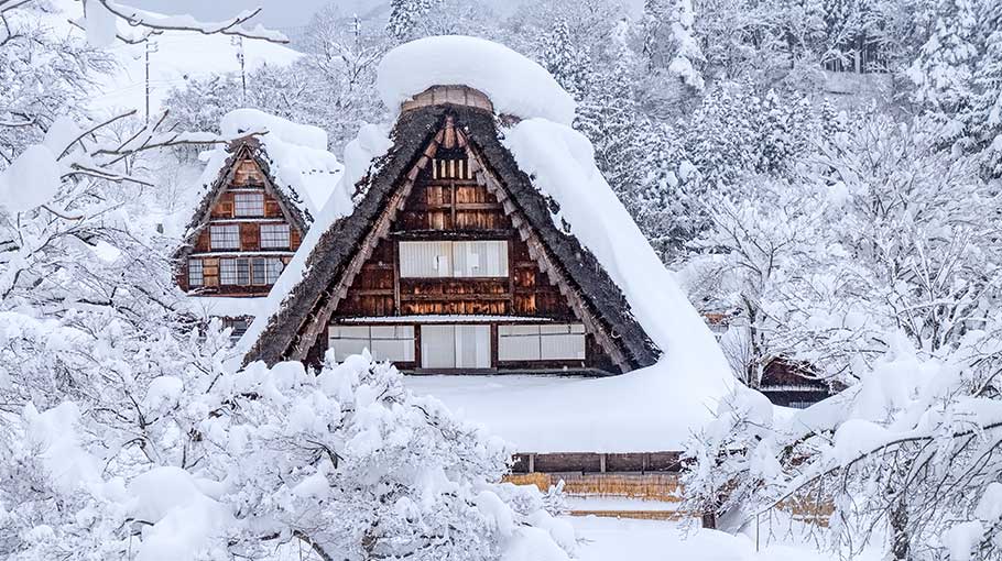 日本北陸合掌村