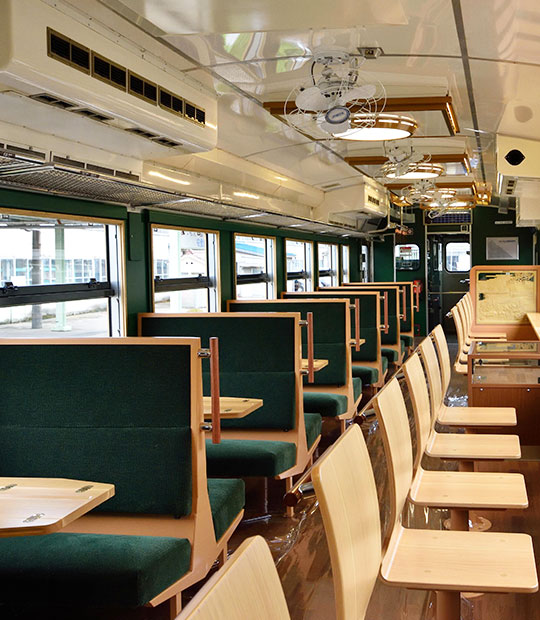 瑰麗山海號列車座位