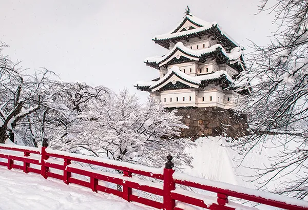冬季弘前城